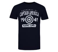 Marvel Mens Property Of Captain America T-Shirt