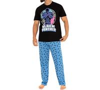 Mens Black Panther Pyjamas Marvel Blue L
