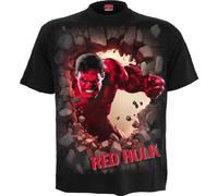 Marvel Men's Red Hulk T-Shirt in Black | Size: 2XL Marvel Black 2XL