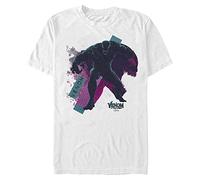 Marvel Men's Retro Venom T-Shirt, White, 4XL