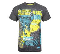 Marvel Extreme Spider-Man Men's Textured T-Shirt Charcoal