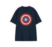 Marvel Men's Short Sleeved T-Shirt | Navy | Official Merch in Blue | Size: 3XL Marvel Blue 3XL