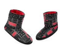 Marvel Men's Slippers Plush Indoor House Shoes Warm Boot Slippers Men Teenagers Size 5-10 Non Slip Sole - Gifts for Him (Grey Aop, 6.5/7.5 UK)