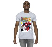 Marvel Men's Spider-Man Age Comic Cover T-Shirt in Grey | Size: 2XL Marvel Grey 2XL