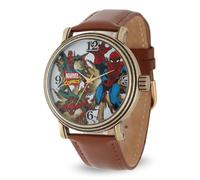 Marvel Men's Spider-Man Analog-Quartz Watch, Brown Leather, Quartz Movement
