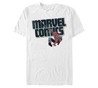 Marvel Men's Spider-Man Classic Comics T-Shirt, White, S