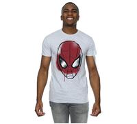 Marvel Men's Spider-Man Face Sketch T-Shirt in Grey | Size: 3XL Marvel Grey 3XL