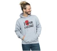 Marvel Men's Spider-Man I Am Amazing Hoodie in Grey | Size: Small Marvel Grey S