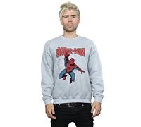 Marvel Men's Spider-Man Leap Sweatshirt Sport Grey XXX-Large
