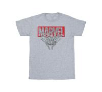 Marvel Men's Spider Man Logo Red T-Shirt in Grey | Size: 2XL Marvel Grey 2XL