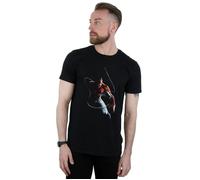 Marvel Men's Spider-Man Painting T-Shirt in Black | Size: 5XL Marvel Black 5XL