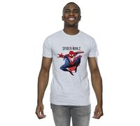 Marvel Men's Spider-Man Pose T-Shirt Sport Grey XXXX-Large