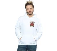 Marvel Men's Spider-Man Tattoo Breast Print Hoodie in White | Size: Small Marvel White S