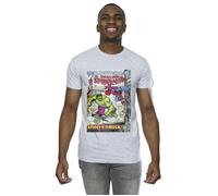 Marvel Men's Spider-Man VS Hulk Cover T-Shirt in Grey | Size: Medium Marvel Grey M