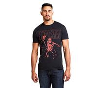 Marvel Men's Spiderman Logo Swing T Shirt, Black (Black Blk), XXL UK