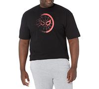 Marvel Men's Spidey Gradient T-Shirt, Black, 5XL Plus Tall