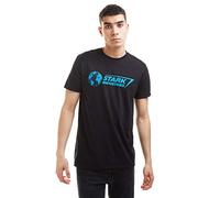 Marvel Men's Stark Logo T-Shirt, Black, X-Large