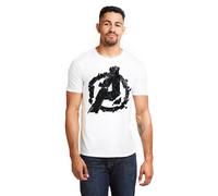 Marvel Mens T-shirt Avengers Endgame Cracked Logo S-2XL Official