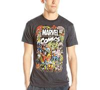 Marvel Men's T-Shirt, Charcoal Heather, 3XL
