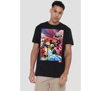 Marvel Men's Team Defend T-Shirt in Black | Size: 2XL Marvel Black 2XL
