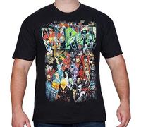 Marvel Men's Team Ups Group Shot T-shirt novelty t shirts, Black, 3XL UK