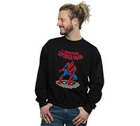 (M, Black) Marvel Mens The Amazing Spider-Man Sweatshirt