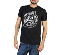 Marvel Men's The Avengers Infinity Logo T Shirt, Black (Black Blk), S UK