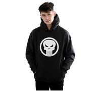 Marvel Men's The Punisher Skull Circle Hoodie in Black | Size: XL Marvel Black XL