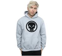 Marvel Men's The Punisher Skull Circle Hoodie in Grey | Size: Medium Marvel Grey M