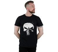 Marvel Men's The Punisher TV Skull Logo T-Shirt Black XX-Large