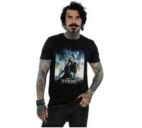 Marvel Men's Thor The Dark World Poster T-Shirt in Black | Size: Small Marvel Black S