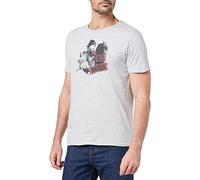 Marvel Men's Uxmissmts003 T-Shirt, Melange Grey, 3XL