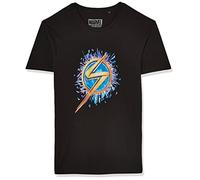 Marvel Men's Uxmissmts009 T-Shirt, Black, XS