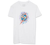 Marvel Men's Uxmissmts009 T-Shirt, White, XXL