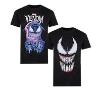 Marvel Men's Venom Pack A T-Shirt, Multi, XX-Large (Pack of 2)