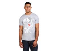 Marvel Men's Venom T Shirt, Grey (Grey Heather Hgy), L UK