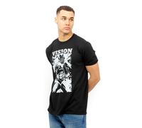 Marvel Men's Vision Mono T Shirt, Black, M UK