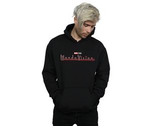 Marvel Men's WandaVision Logo Hoodie in Black | Size: Medium Marvel Black M