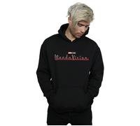 Marvel Men's WandaVision Logo Hoodie in Black | Size: XL Marvel Black XL