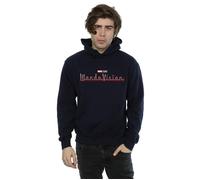 Marvel Men's WandaVision Logo Hoodie in Navy | Size: Small Marvel Navy S