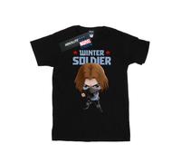 Winter Soldier Bucky Toon T-Shirt Marvel Black 4XL