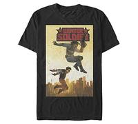 Marvel Men's Winter Soldier T-Shirt, Black, 3XL
