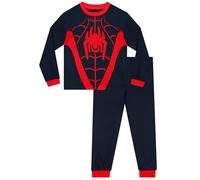 Marvel Miles Morales Pyjamas, Spiderman Pyjamas, Miles Morales Spider-Suit Boys Pjs, Boys’ Pyjama Sets 6-7 Years Black