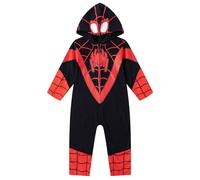 Marvel Miles Morales Spider-Man Boys Costume Hooded Coverall for Toddlers and Big Kids