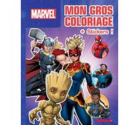 Marvel - Mon gros coloriage + stickers ! - Thor, Captain Marvel et Groot