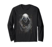 Marvel Moon Knight Glowing Eyes Egyptian Hieroglyphs Long Sleeve T-Shirt