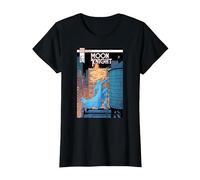 Marvel Moon Knight Water Tower Descent Comic Cover T-Shirt, Women, Black, XX-Large