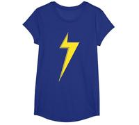 Marvel Ms. Marvel Kamala Khan Costume T-Shirt, Girls, Royal Blue, Medium