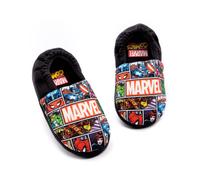 Marvel Boys Black Avengers Slip On Loafer Slippers - 11 UK Child