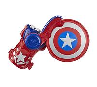 Marvel Nerf Power Moves Avengers Captain America Shield Sling Disc-Launching Toy for Kids Roleplay, Toys for Ages 5 and Up (Amazon Exclusive)